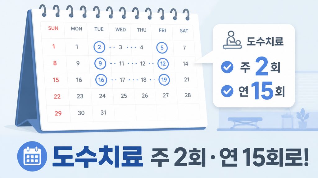 달력에 도수치료관련해서 주2 1