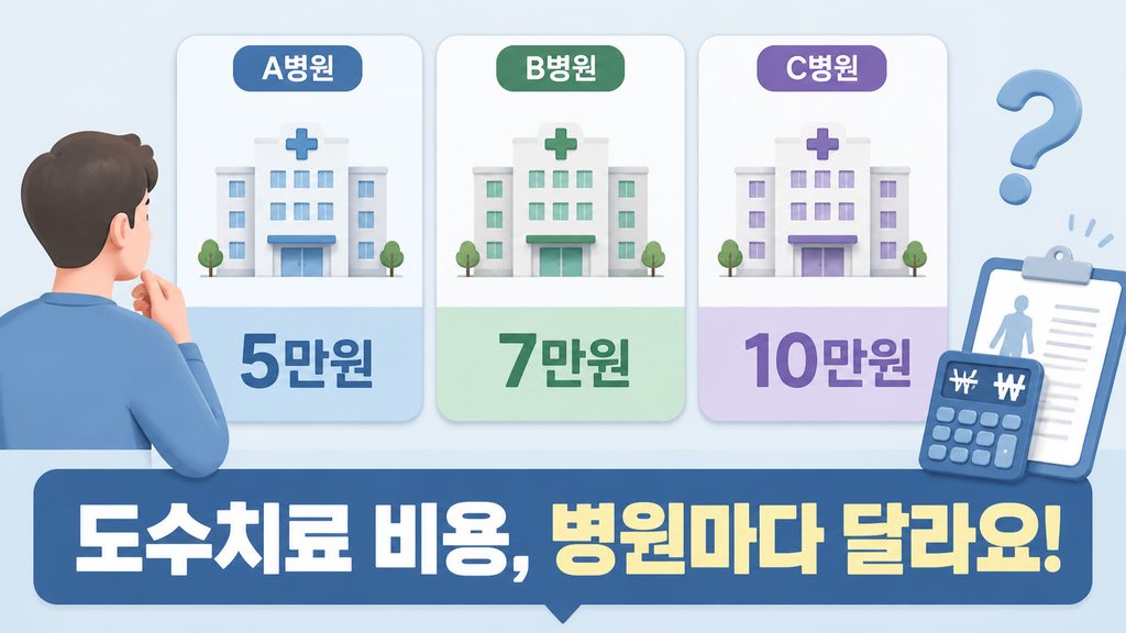 도수치료 비용이 병원마다 다 1