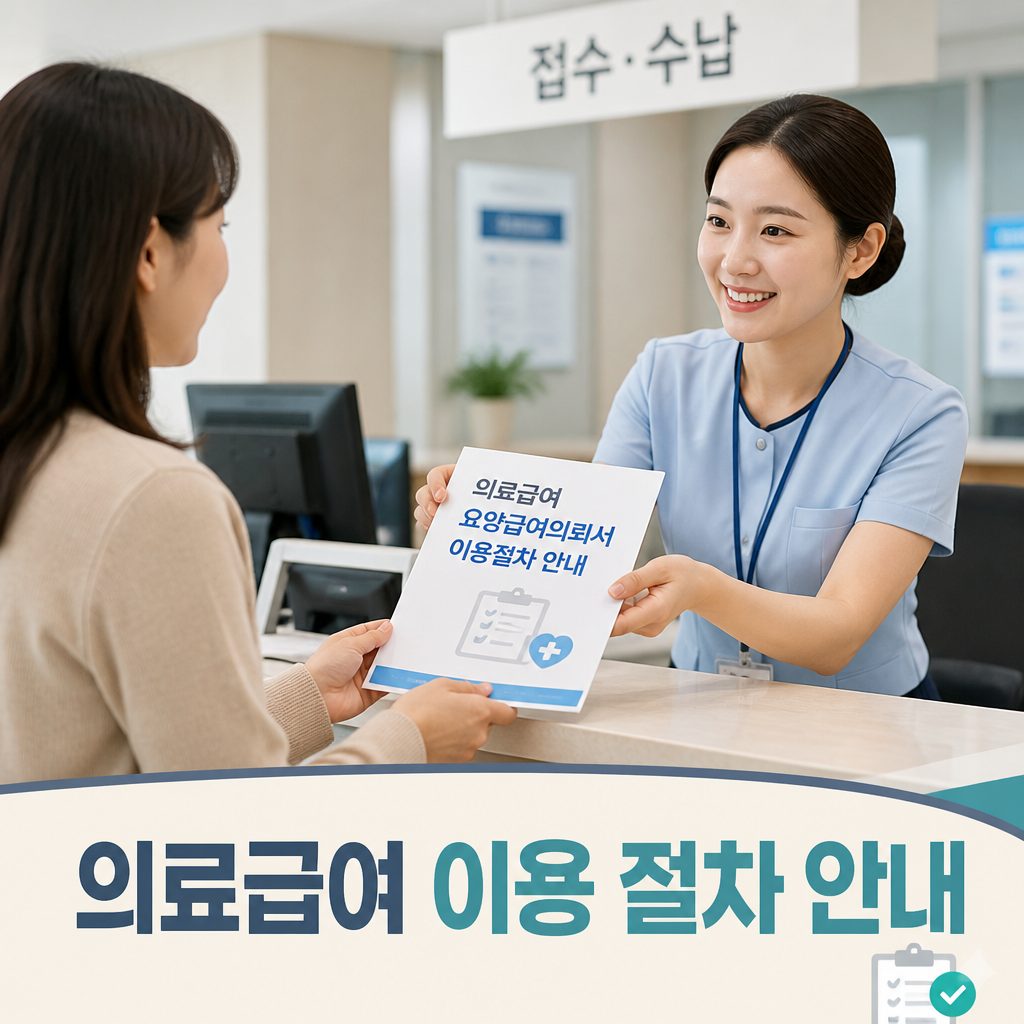병원 접수창구에서 의료급여 1
